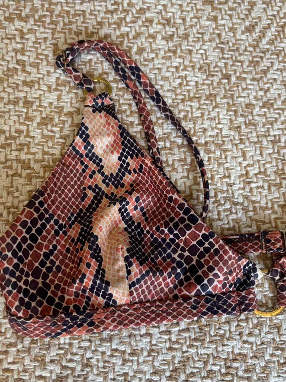 Blackbough Brown and Black Snake-Print Bikini Set - Picture 4 of 13